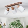 Fallhagen ceiling light, ceiling spotlight chrome, Dark wood, 3-light sources