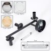 Koyoto ceiling light, globe light Amber, chrome, clear, Smoke-coloured, 3-light sources