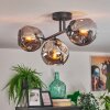 Ripoll ceiling light, globe light Smoke-coloured, 3-light sources