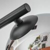 Ripoll ceiling light, globe light chrome, Smoke-coloured, 3-light sources