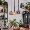 Ripoll hanging light, globe light, pendant light Ecru, black, 3-light sources