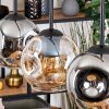 Ripoll hanging light, globe light, pendant light Ecru, black, 3-light sources