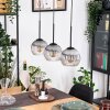 Koyoto hanging light, globe light, pendant light Ecru, black, 3-light sources