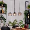 Koyoto hanging light, globe light, pendant light Ecru, black, 3-light sources