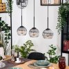 Koyoto hanging light, globe light, pendant light Ecru, black, 3-light sources