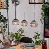 Koyoto hanging light, globe light, pendant light Ecru, black, 3-light sources