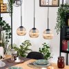 Koyoto hanging light, globe light, pendant light Ecru, black, 3-light sources