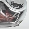 Ripoll ceiling light, globe light Amber, clear, Smoke-coloured, 3-light sources