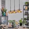 Mertola hanging light, pendant light Amber, 3-light sources