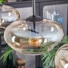 Mertola hanging light, pendant light Amber, clear, 3-light sources