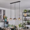 Mertola hanging light, pendant light Amber, clear, Smoke-coloured, 3-light sources