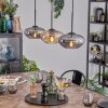 Mertola hanging light, pendant light Amber, Smoke-coloured, 3-light sources