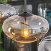 Mertola hanging light, pendant light Amber, Smoke-coloured, 3-light sources