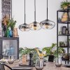 Mertola hanging light, pendant light Amber, clear, Smoke-coloured, 3-light sources