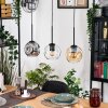 Ripoll hanging light, globe light, pendant light Ecru, black, 3-light sources