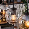 Ripoll hanging light, globe light, pendant light Ecru, black, 3-light sources