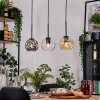 Ripoll hanging light, globe light, pendant light Ecru, black, 3-light sources