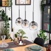 Ripoll hanging light, globe light, pendant light Ecru, black, 3-light sources