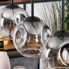 Ripoll hanging light, globe light, pendant light Ecru, black, 3-light sources
