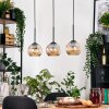 Ripoll hanging light, globe light, pendant light Ecru, black, 3-light sources