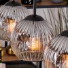 Ripoll hanging light, globe light, pendant light Ecru, black, 3-light sources