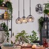 Ripoll hanging light, globe light, pendant light Ecru, black, 3-light sources