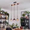 Koyoto hanging light, globe light, pendant light Ecru, black, 3-light sources