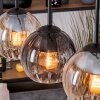 Koyoto hanging light, globe light, pendant light Ecru, black, 3-light sources