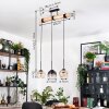 Koyoto hanging light, globe light, pendant light Ecru, black, 3-light sources
