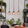 Koyoto hanging light, globe light, pendant light Ecru, black, 3-light sources