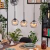 Koyoto hanging light, globe light, pendant light Ecru, black, 3-light sources
