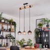 Koyoto hanging light, globe light, pendant light Ecru, black, 3-light sources