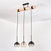 Koyoto hanging light, globe light, pendant light Ecru, black, 3-light sources