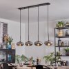 Mertola hanging light, pendant light Smoke-coloured, 4-light sources
