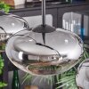 Mertola hanging light, pendant light clear, Smoke-coloured, 4-light sources