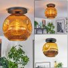 Ripoll ceiling light, globe light gold, 1-light source