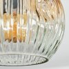 Ripoll ceiling light, globe light Amber, clear, Smoke-coloured, 3-light sources