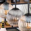 Koyoto hanging light, globe light, pendant light Ecru, black, 3-light sources