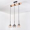 Koyoto hanging light, globe light, pendant light Ecru, black, 3-light sources