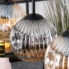 Koyoto hanging light, globe light, pendant light Ecru, black, 3-light sources