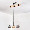 Koyoto hanging light, globe light, pendant light Ecru, black, 3-light sources