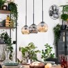 Koyoto hanging light, globe light, pendant light Ecru, black, 3-light sources