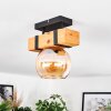 Sernadelo ceiling light, globe light Ecru, black, 1-light source