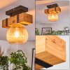 Sernadelo ceiling light, globe light Ecru, black, 1-light source