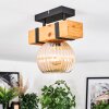 Sernadelo ceiling light, globe light Ecru, black, 1-light source