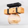 Sernadelo ceiling light, globe light Ecru, black, 1-light source