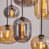 Apedo hanging light, globe light, pendant light Amber, Smoke-coloured, 6-light sources