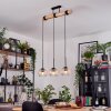 Koyoto hanging light, globe light, pendant light Ecru, black, 3-light sources
