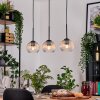 Koyoto hanging light, globe light, pendant light Ecru, black, 3-light sources