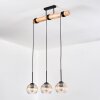 Koyoto hanging light, globe light, pendant light Ecru, black, 3-light sources